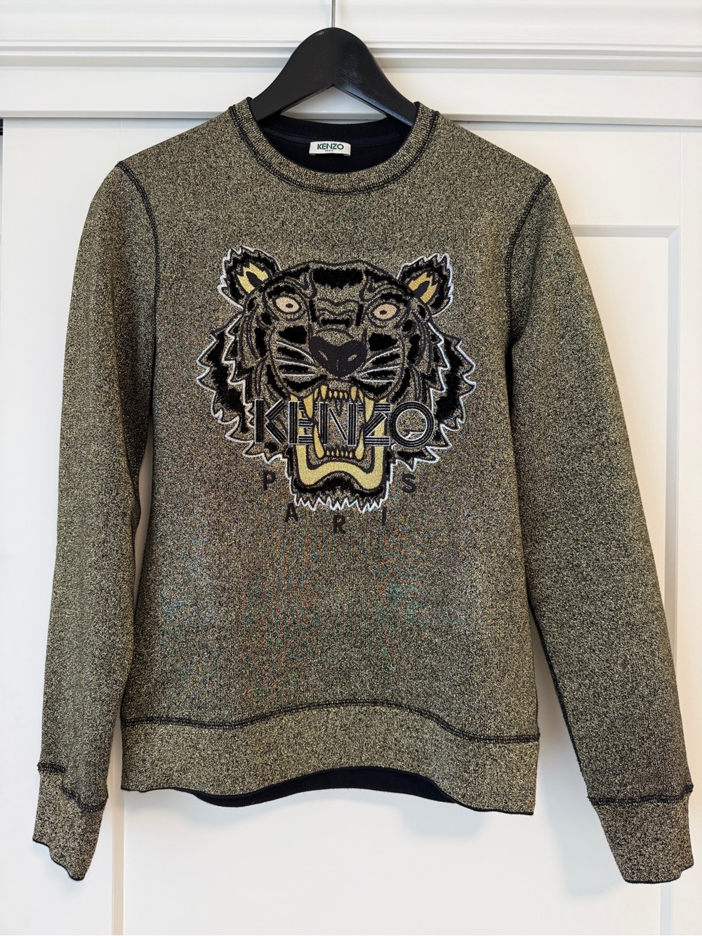 KENZO Metallic Gold Crewneck Sweatshirt